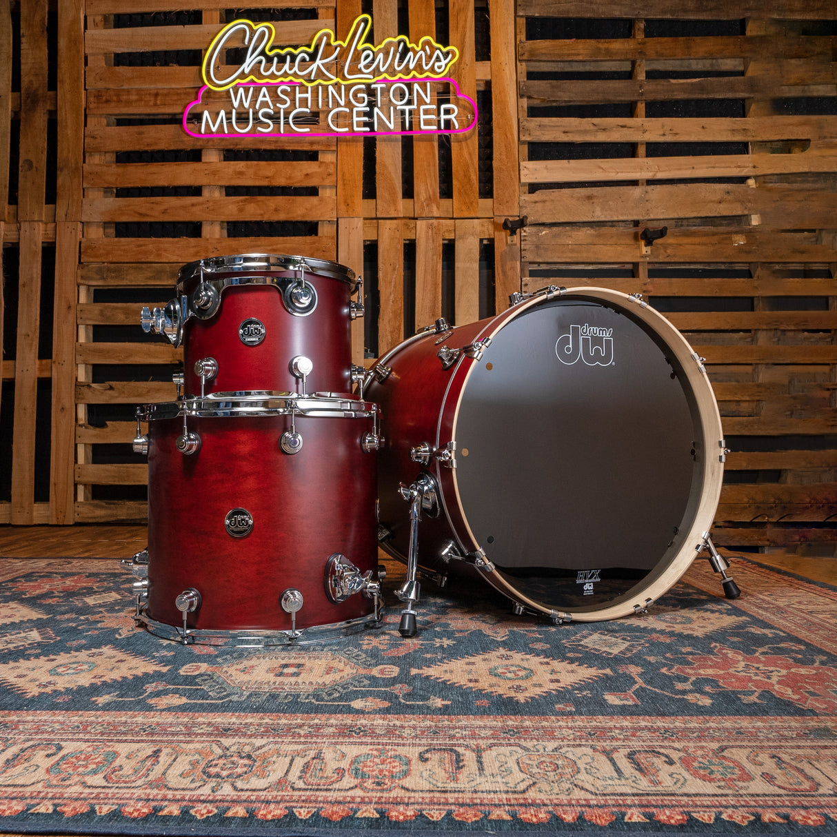 DW Performance Series 3-Piece 22-inch Shell Pack - Tobacco Satin Oil