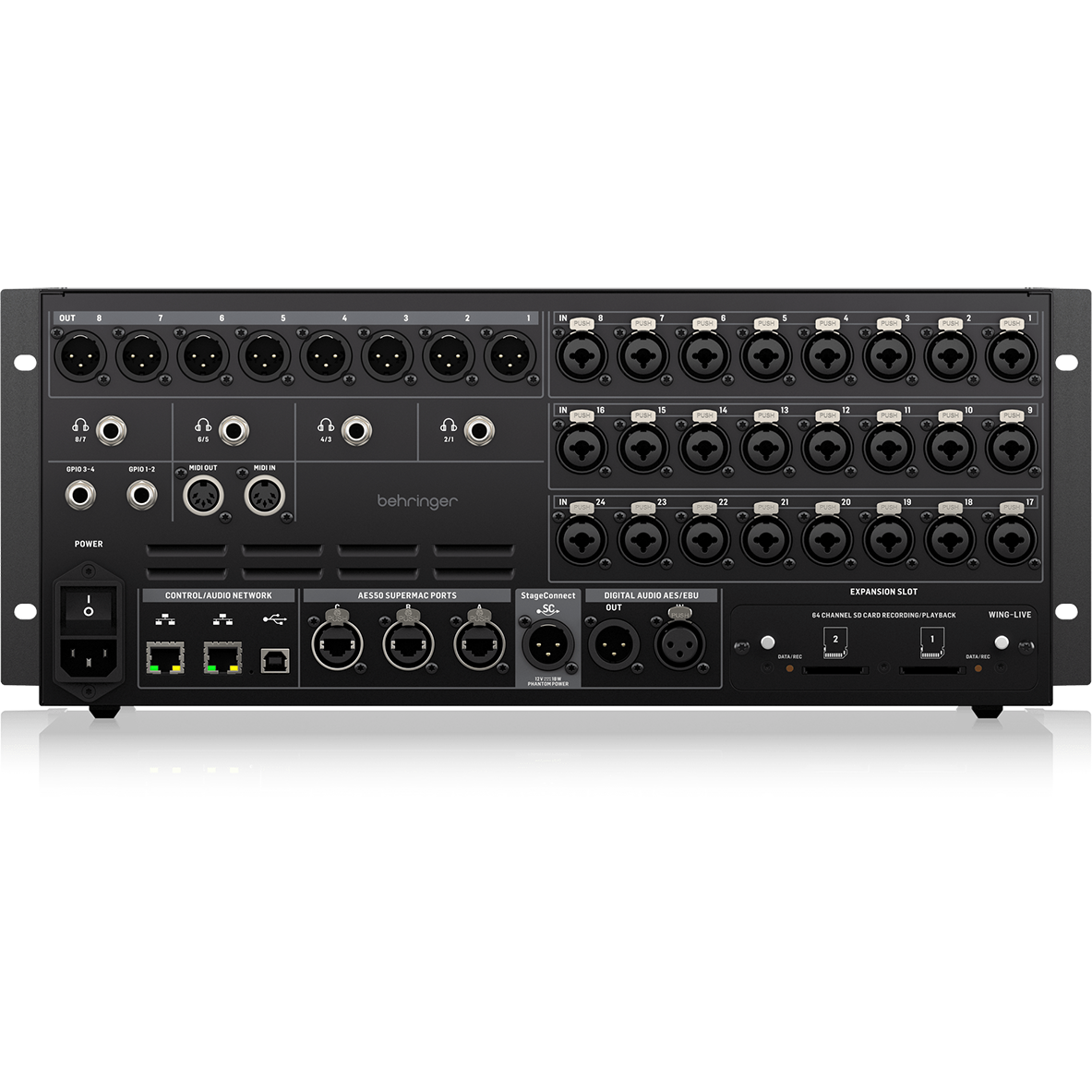Behringer WING Rack 48-channel Digital Mixer - New