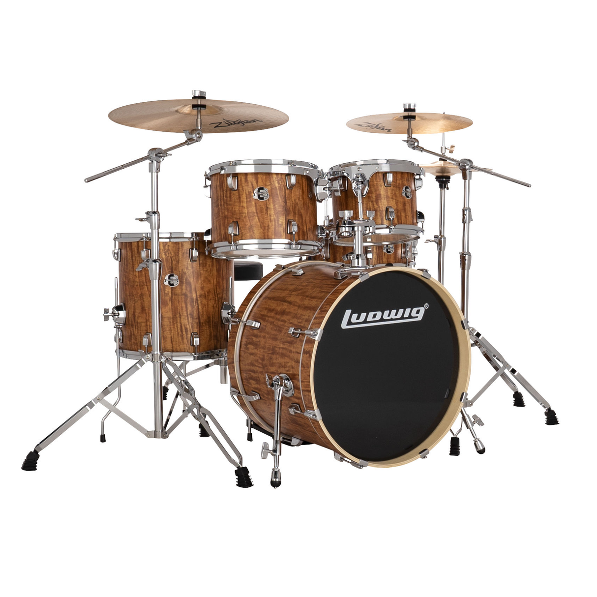 Ludwig Evolution 5-Piece Kit with 20-Inch Kick - Cherry Finish