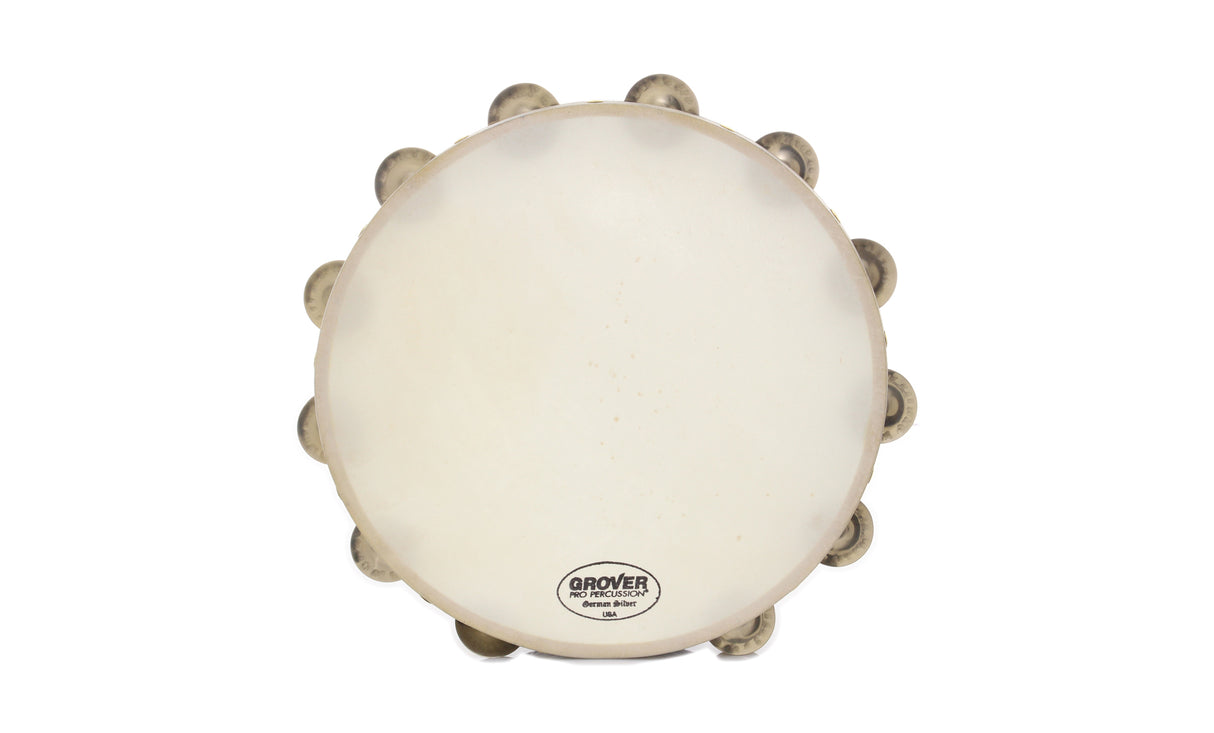 Grover T1/GS-12 Projection Plus 12" Single Row Tambourine, German Silver Jingles