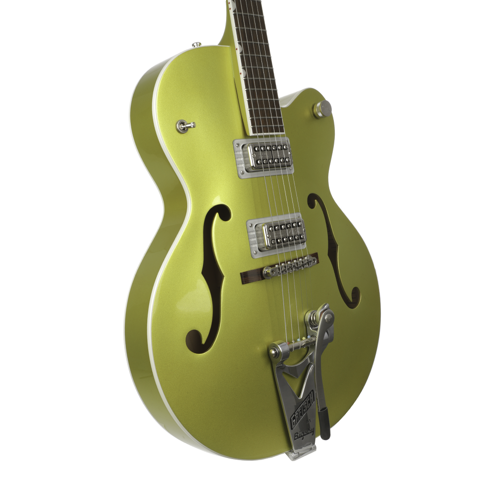 Gretsch G6120T-HR Brian Setzer Signature Hot Rod Hollow Body With Bigsby - Lime Gold, Rosewood Fingerboard