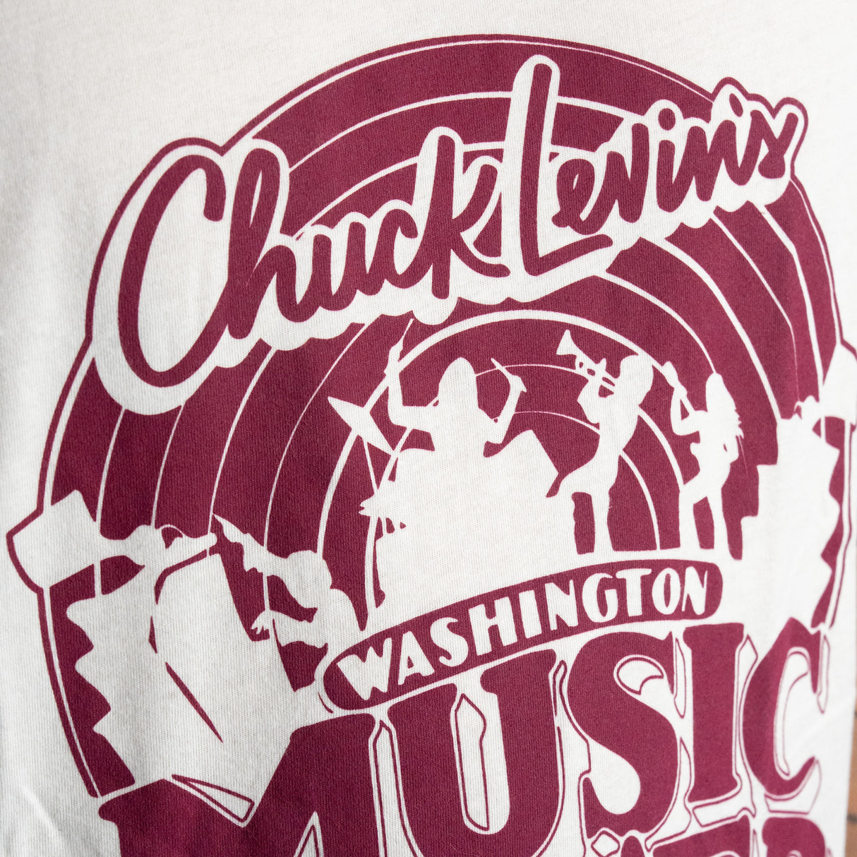 Chuck Levin's Ringer Band T-Shirt - Red, XS - New,XS