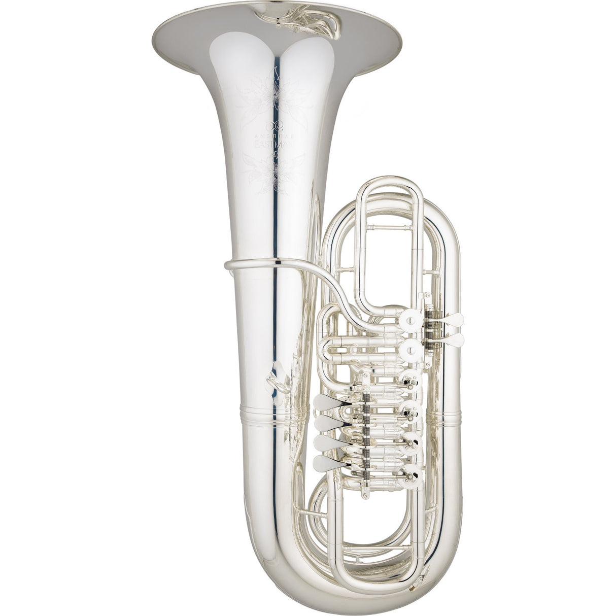 Eastman EBF866 Professional Series 6-Valve 4/4 F Tuba - Silver Plated