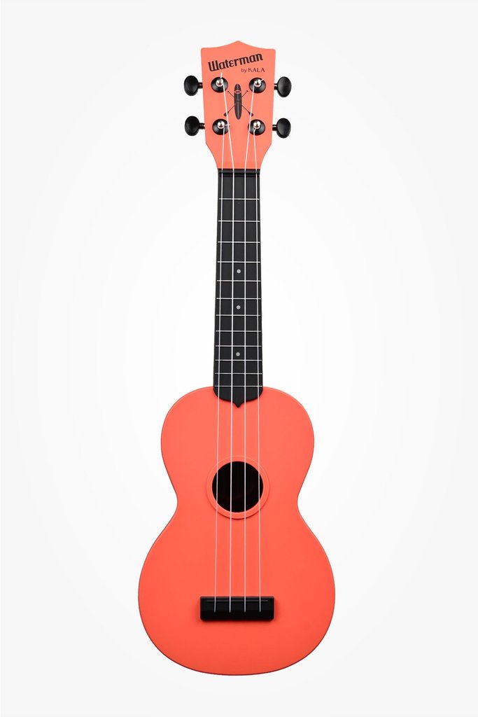 Kala Waterman Soprano Composite Solid Ukulele - Matte Tomato Red - New,Matte Tomato Red