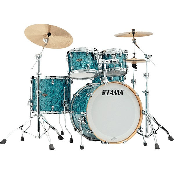 Tama Starclassic WBR42STQP Walnut/Birch 4-Piece Shell Pack - New,Turquoise Pearl