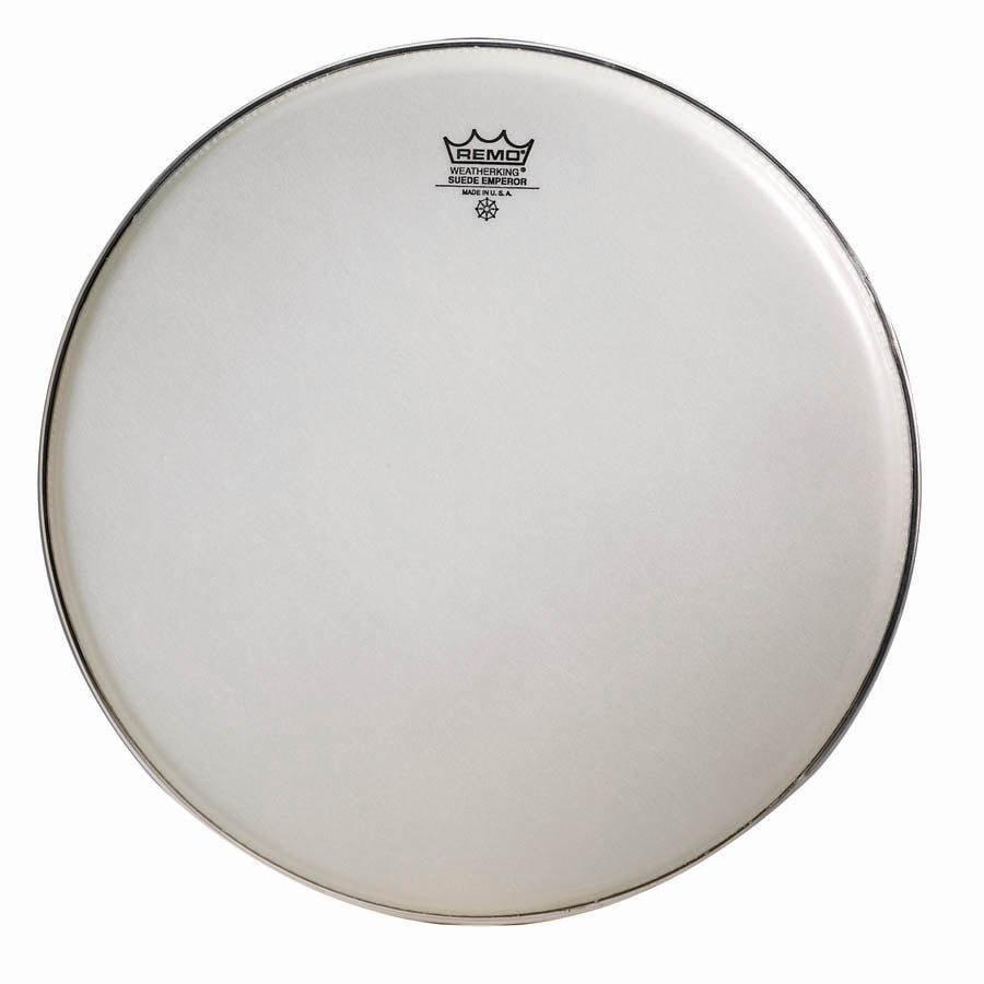 Remo 14" Emperor Suede Crimplock Marching Drum Head | - New,14 Inch