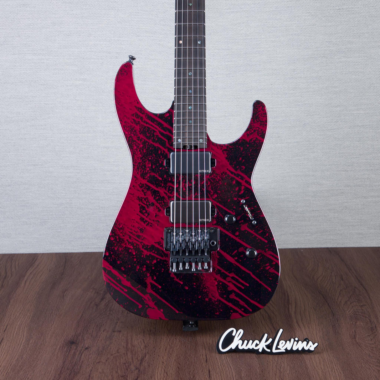 ESP USA M-II FR Electric Guitar - Blood Splatter - #US25150