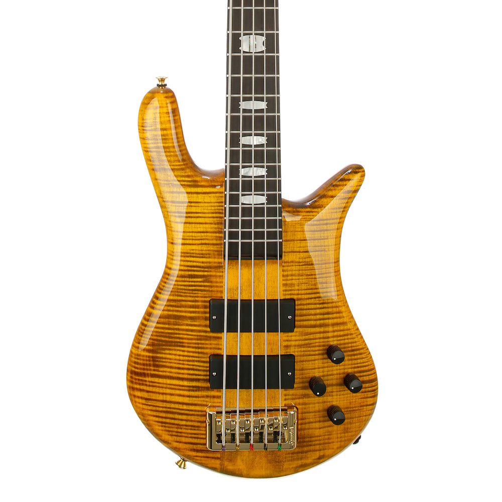 Spector Euro 5 LT Weight Relieved 5-String Bass Guitar - Tiger Eye Gloss - New