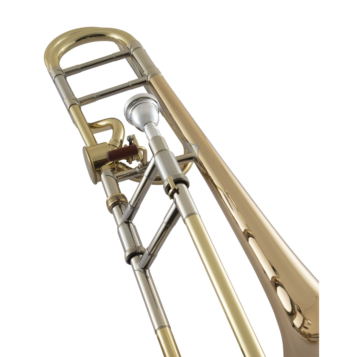 Bach 42AG Stradivarius Professional Tenor Trombone, Lacquer with Gold Brass Bell, Hagmann Valve - Open Box, Mint