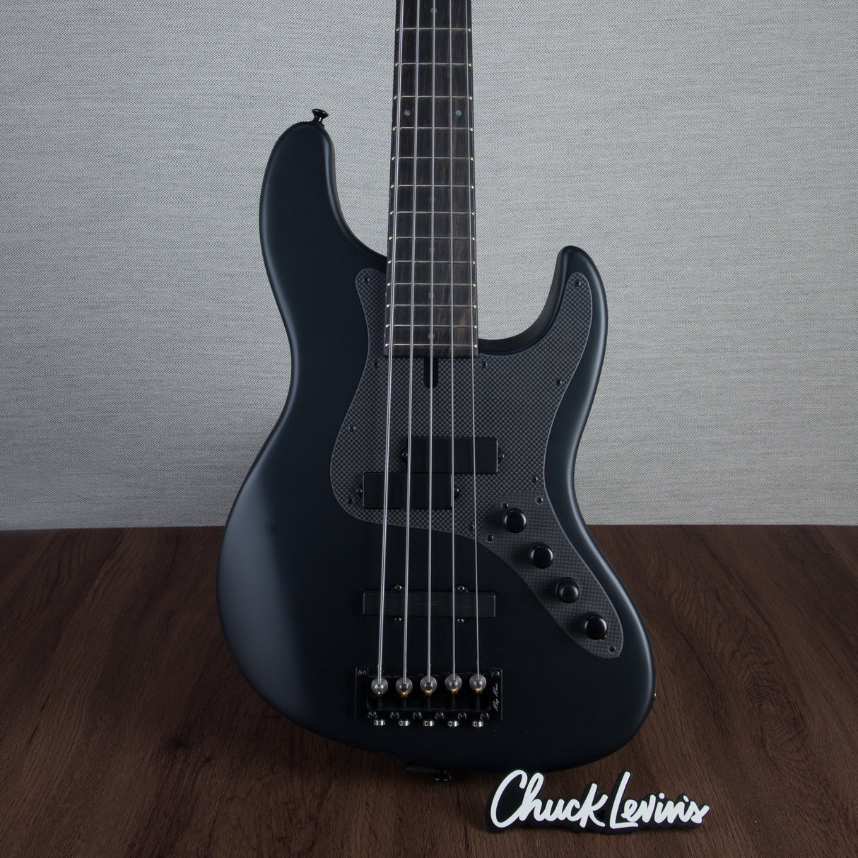 Brubaker USA Performance Series JXB-5 Electric Bass Guitar - Black Satin - #001-23