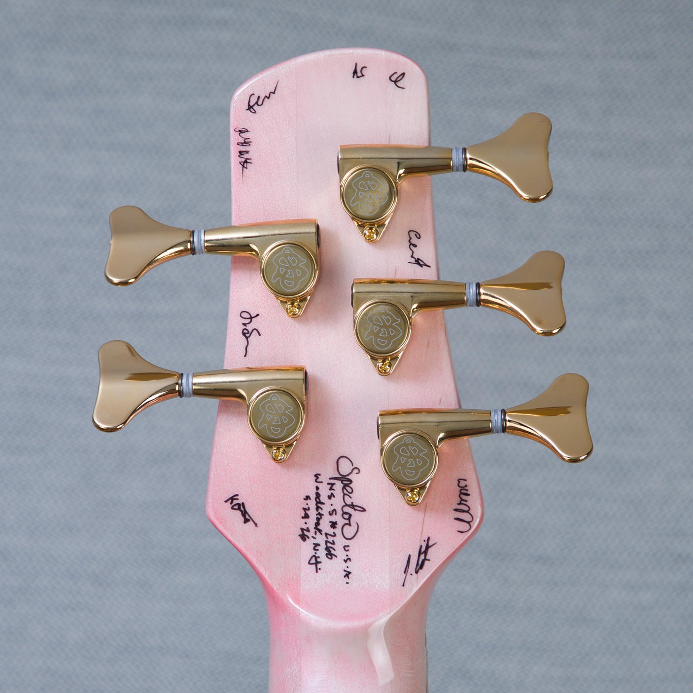 Spector USA Custom NS-5 5-String Electric Bass Guitar - Pinkish Hue - CHUCKSCLUSIVE - #2266