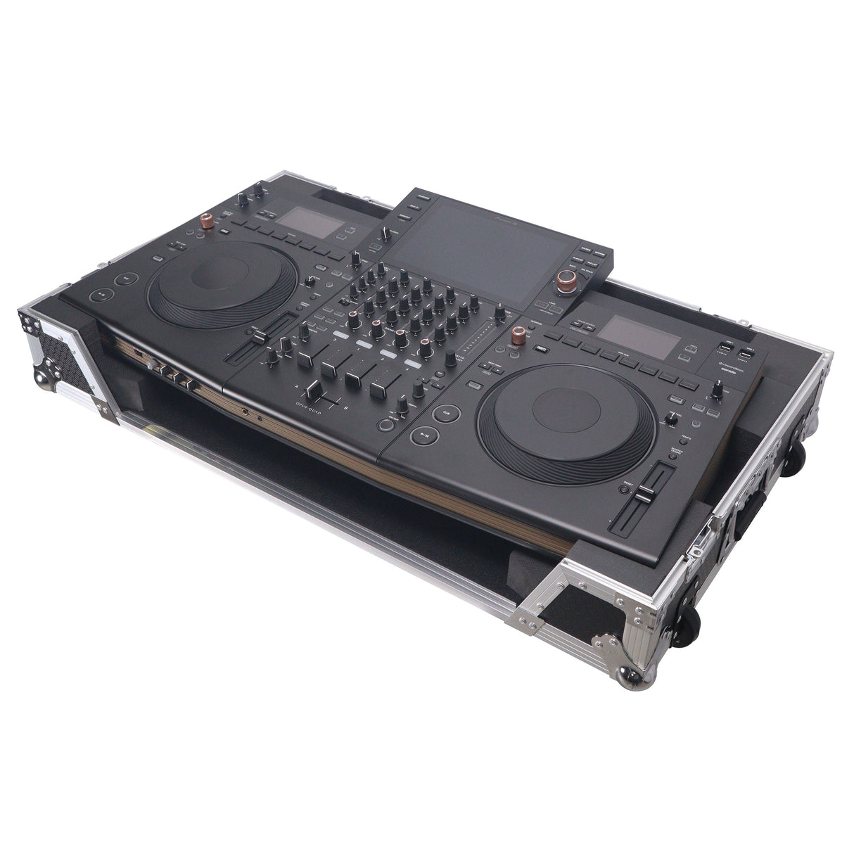 ProX XS-OPUSQUADW ATA Flight Style Road Case with 1U Rack Space and Wheels