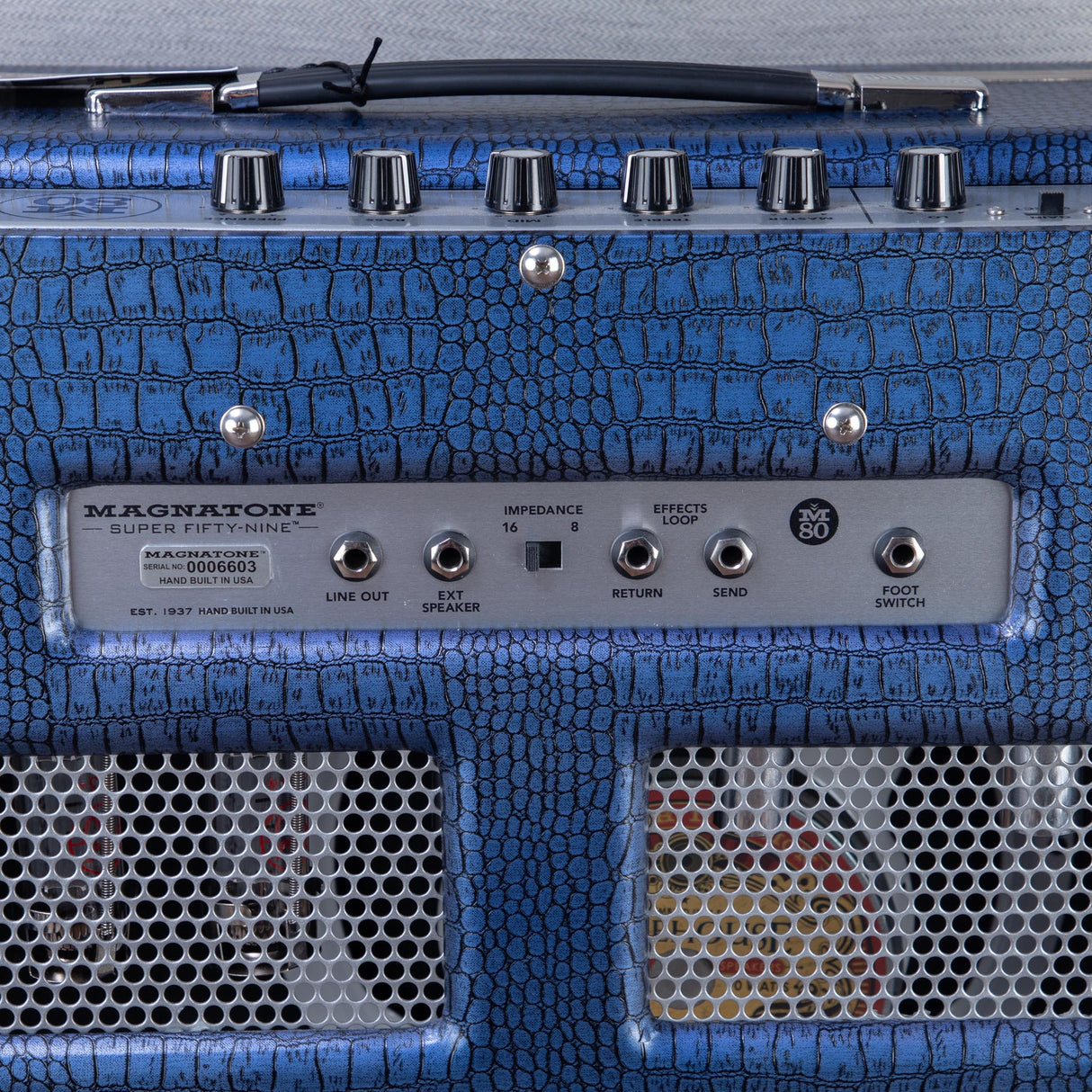 Magnatone Super Fifty-Nine M-80 1x12-Inch Tube Combo Guitar Amplifier - Blue - New