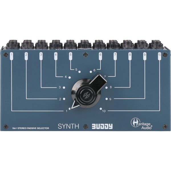 Heritage Audio Synth Buddy 10-To-1 Stereo Passive Desktop Switch
