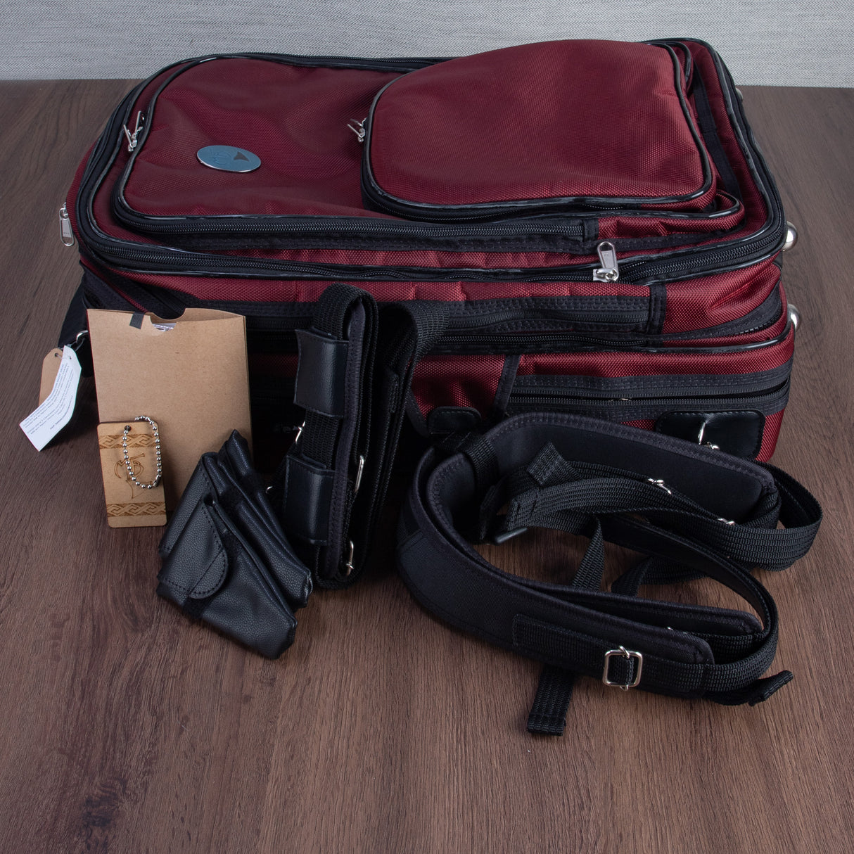 Marcus Bonna Triple Clarinet Case with Backpack Extension - Wine Red