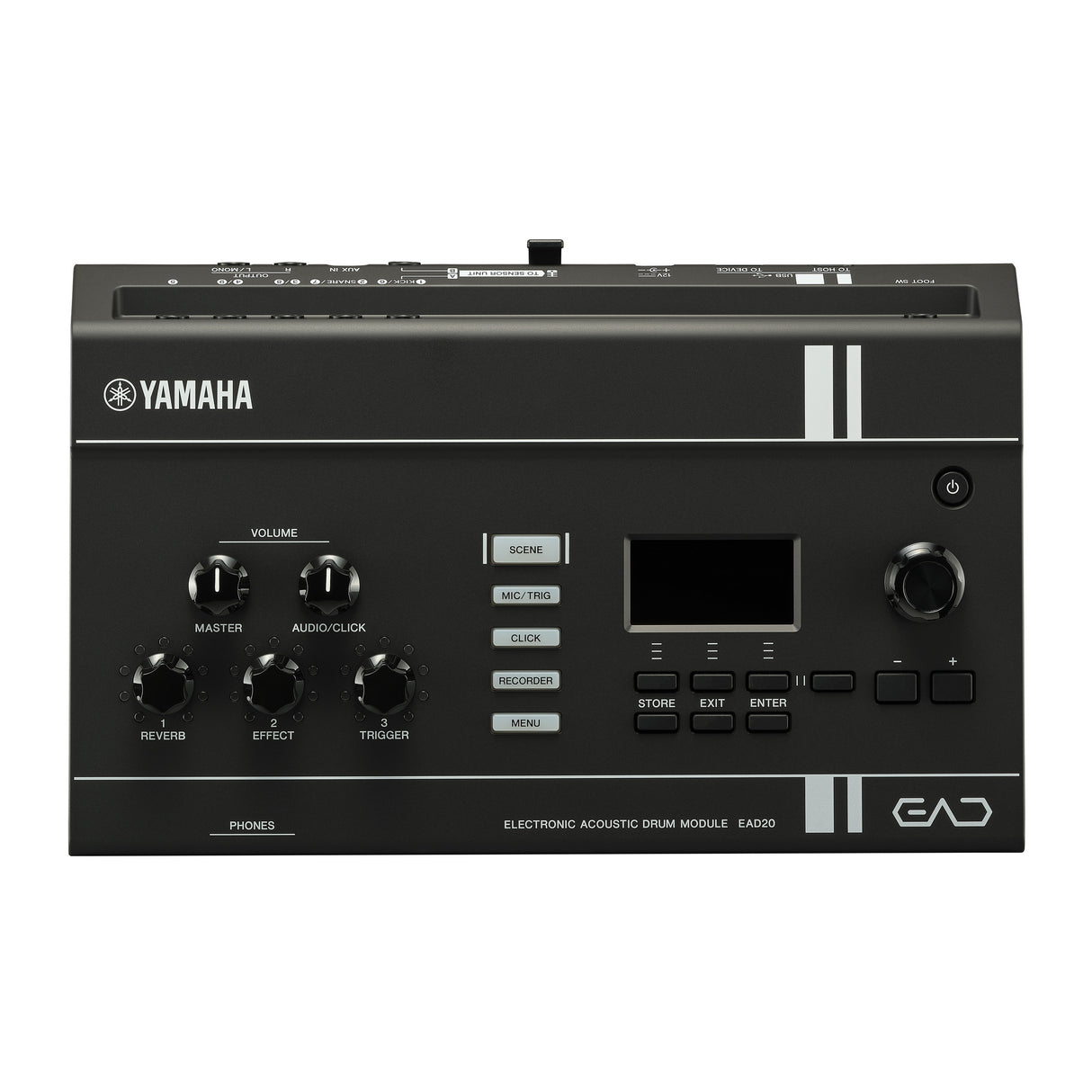 Yamaha EAD20 Electronic Acoustic Drum Module Featuring Advanced Sound Engine with Stereo Condenser Microphone and Trigger Pickup