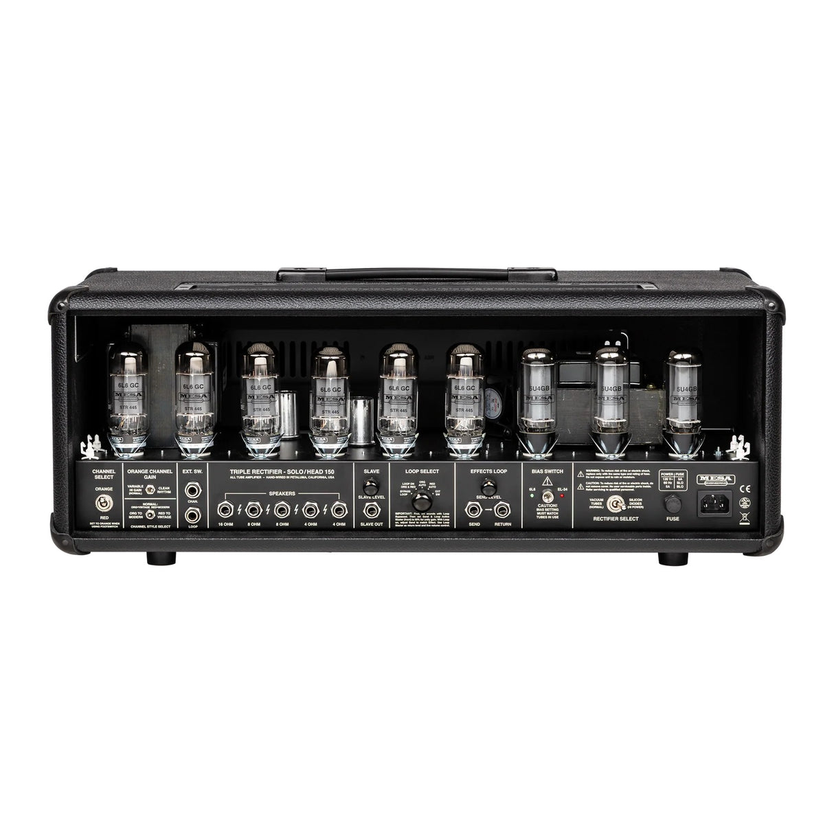 Mesa/Boogie 90s Triple Rectifier Tube Electric Guitar Amplifier Head - Black Bronco