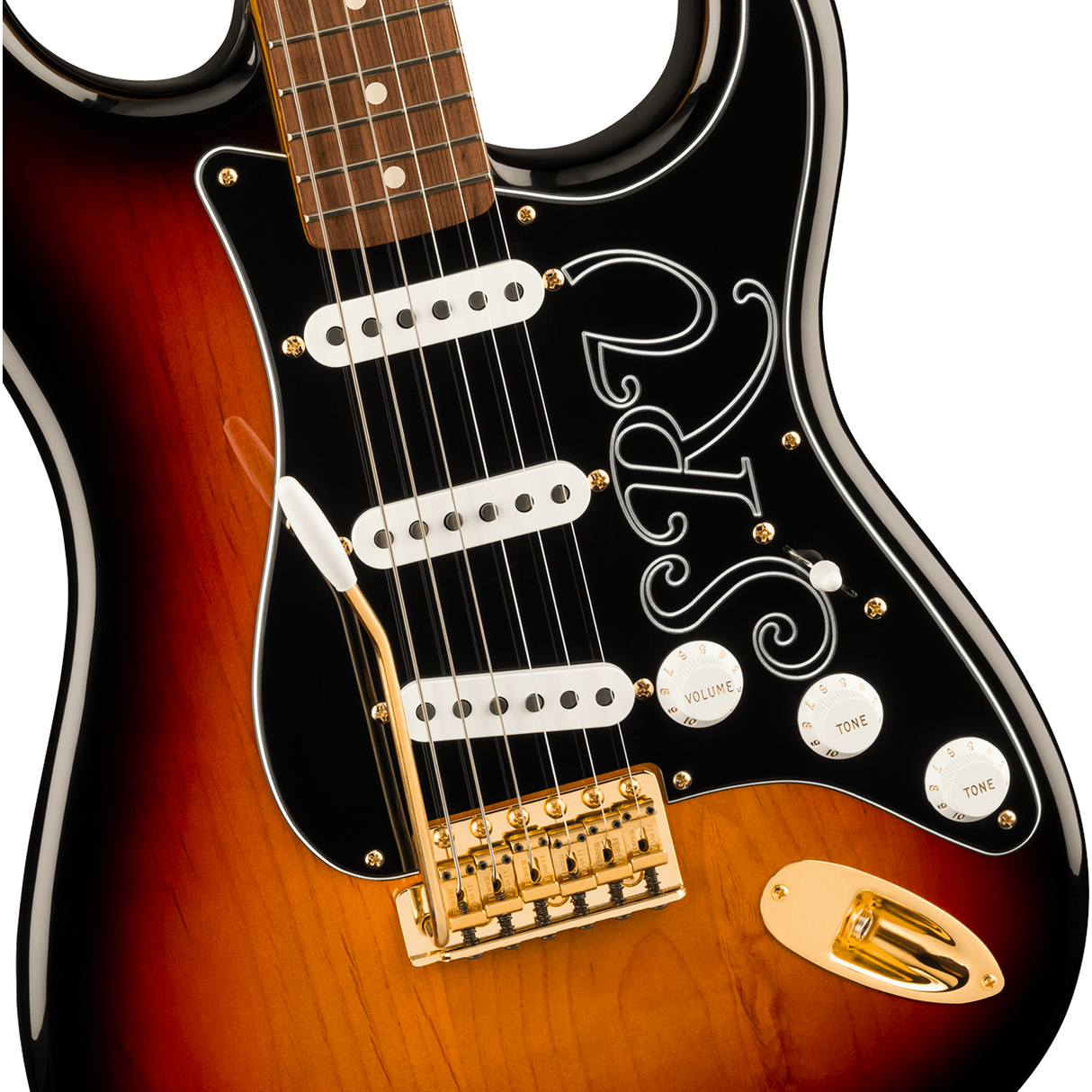 Fender Stevie Ray Vaughan Stratocaster, Pau Ferro Fingerboard Electric Guitar - 3-Color Sunburst - Mint, Open Box