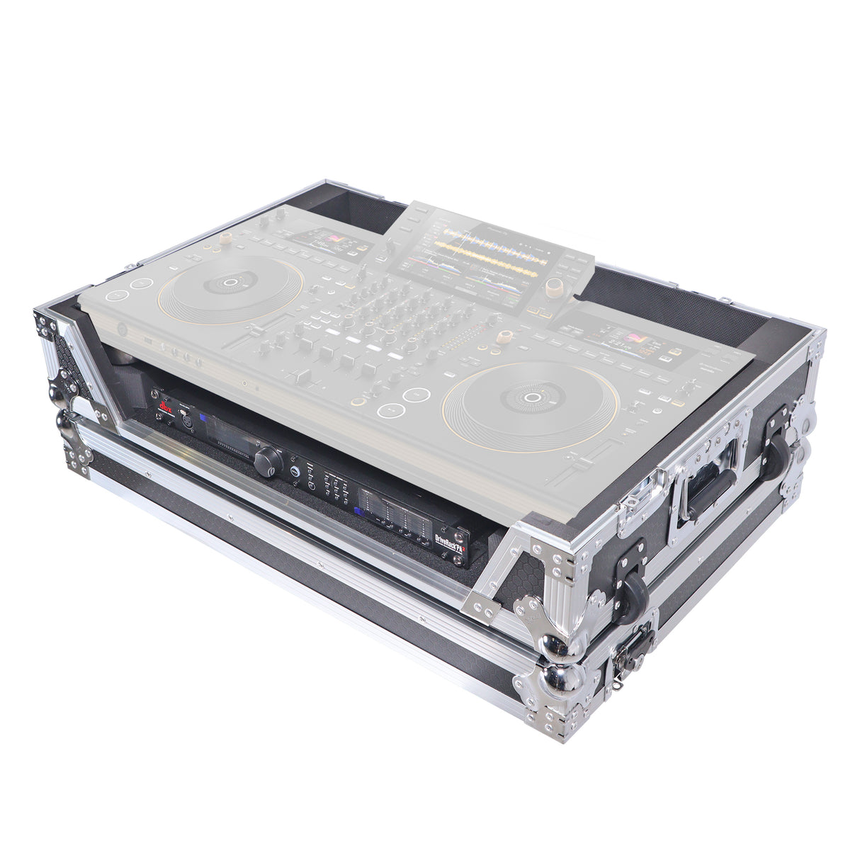 ProX XS-OPUSQUADW ATA Flight Style Road Case with 1U Rack Space and Wheels