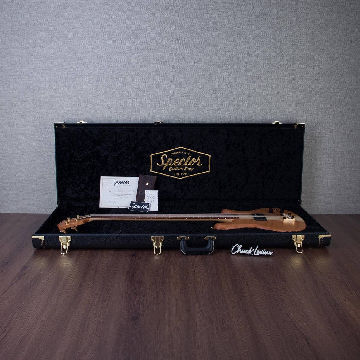 Spector USA Limited Edition SB-1 Curly Cherry Electric Bass Guitar - #6