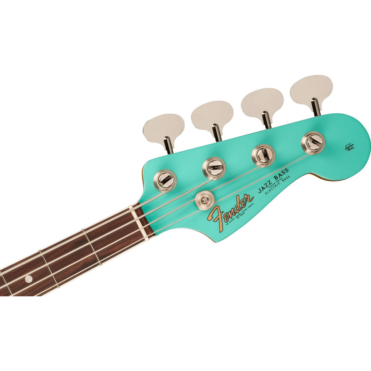 Fender American Vintage II 1966 Jazz Bass Guitar, Rosewood Fingerboard - Sea Foam Green - New