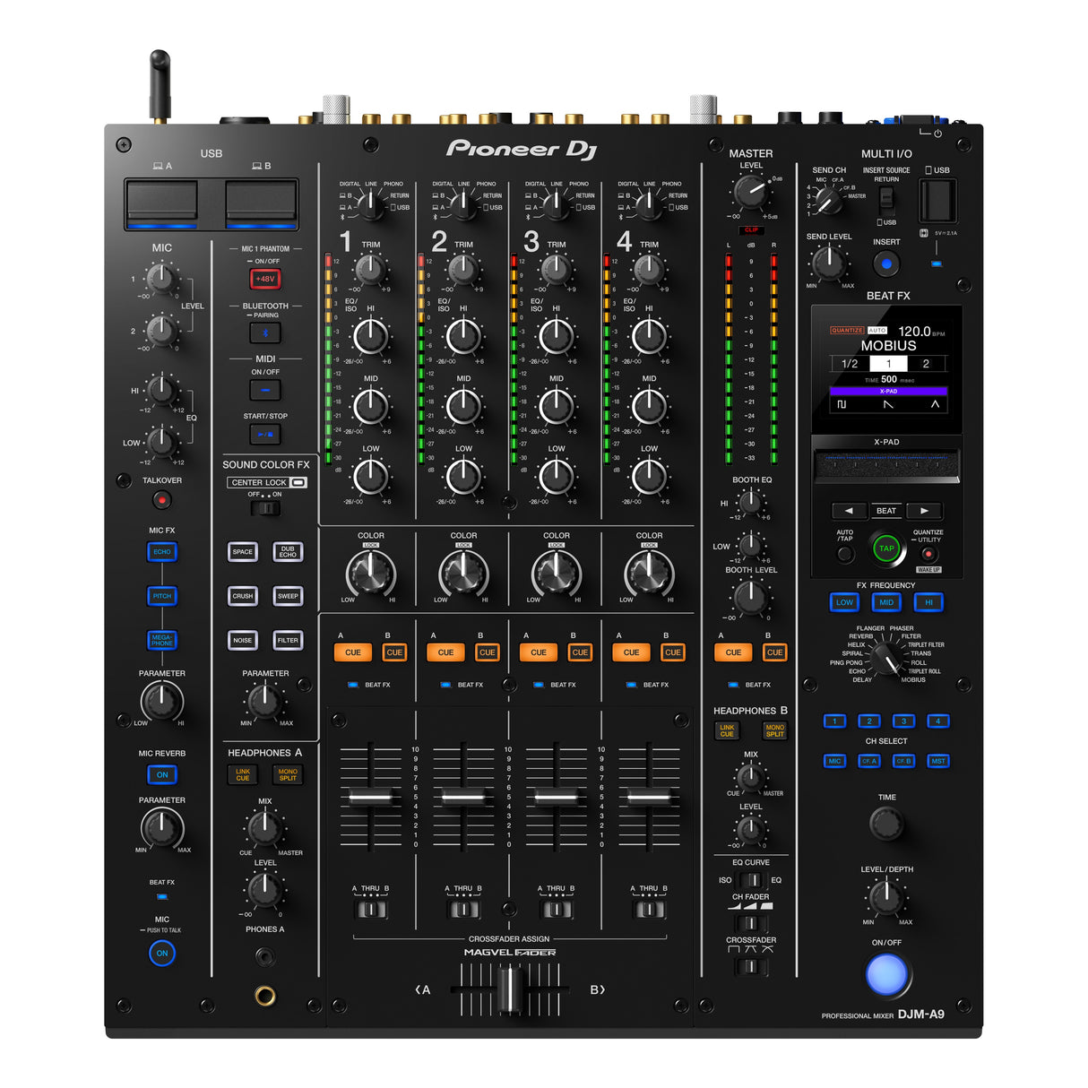 Pioneer DJ DJM-A9 Professional 4-Channel DJ Mixer - New