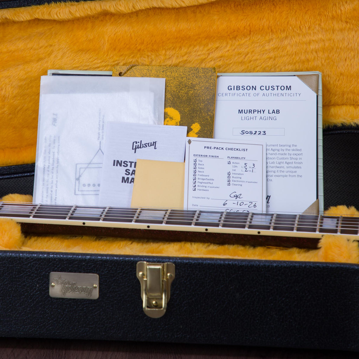 Gibson Custom Shop Murphy Lab 63' SG Custom 3-Pickup Maestro Electric Guitar - Light Aged Brunswick Wild Berry - #505223