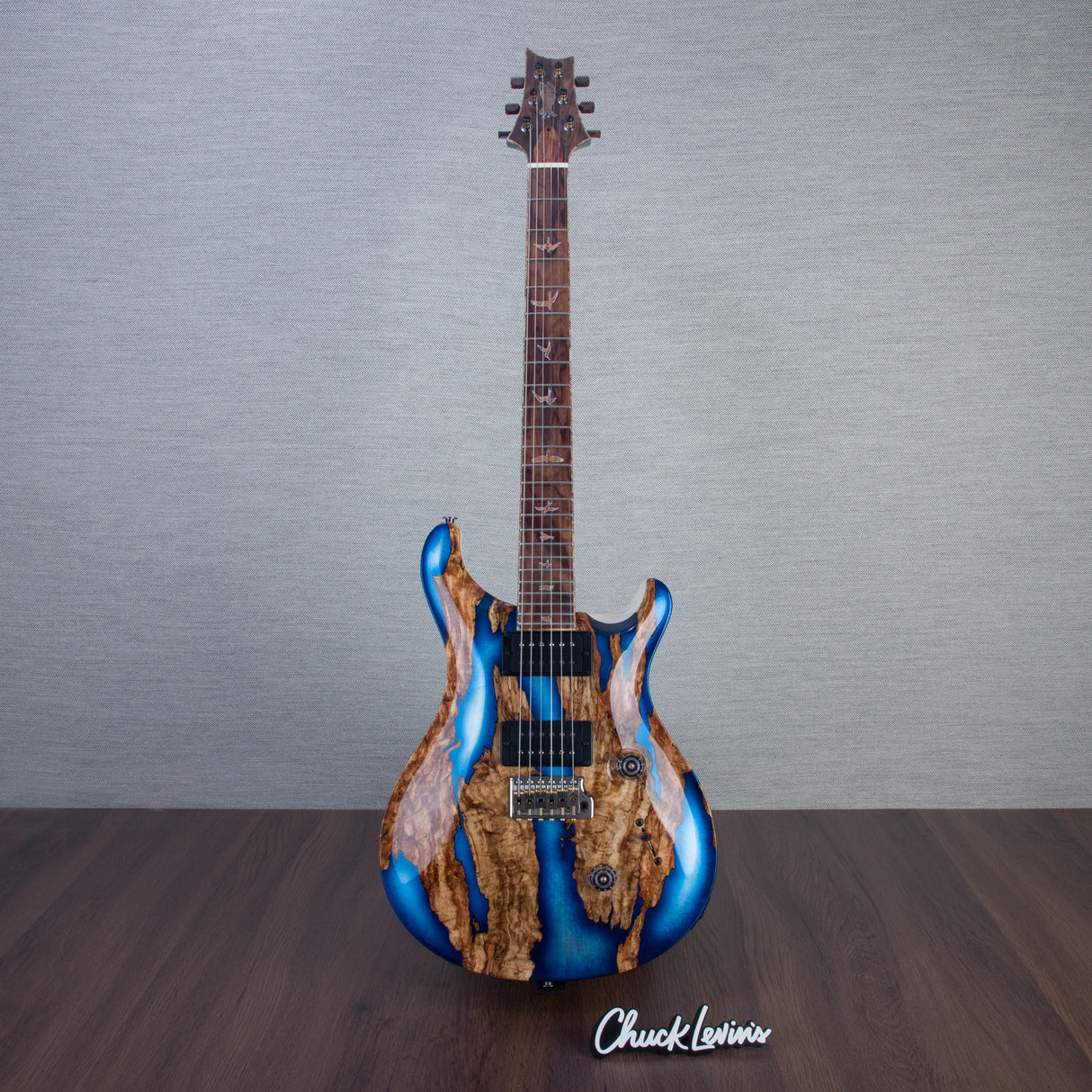 PRS Private Stock Custom 24 Electric Guitar - Sub Zero Blue Foild Burst - #240383421