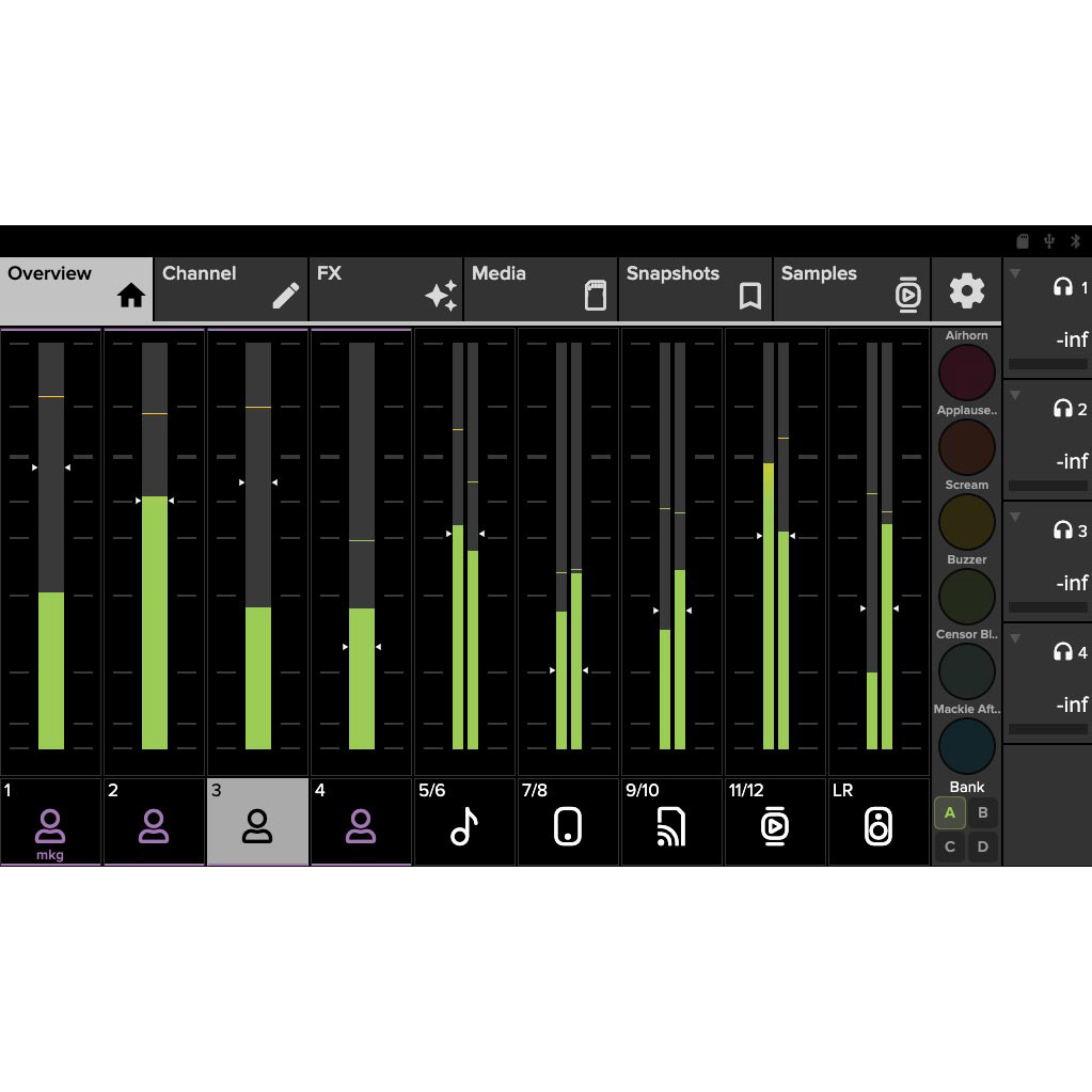 Mackie DLZ Creator XS Adaptive Digital Streaming Mixer - Mint, Open Box