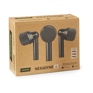 Shure NXN6-3PK Nexadyne Tom Mics 3 Pack - Black