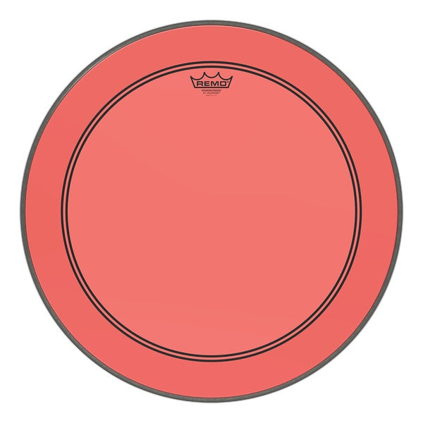 Remo Powerstroke P3 Colortone Bass Drumhead - 22", Red - New,22 Inch