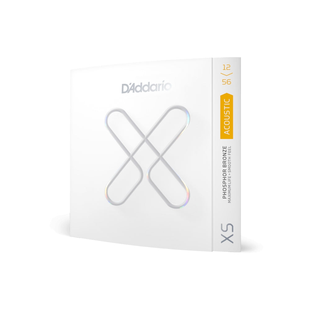 D'Addario XSAPB1256 12-56 Light Top Medium Bottom Coated Acoustic Guitar Strings