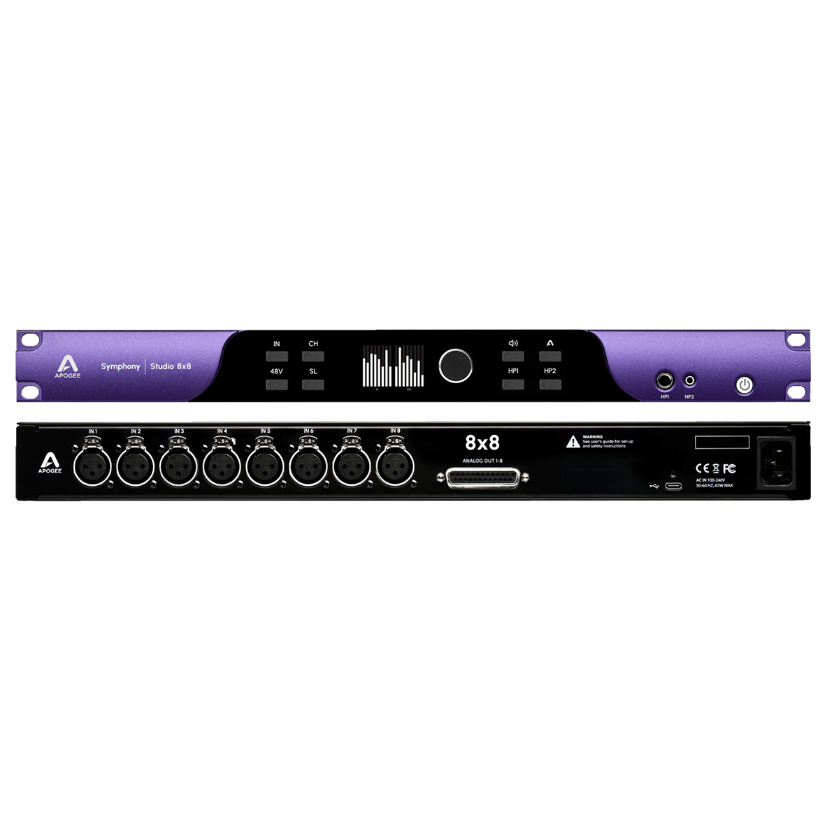 Apogee Symphony Studio 8X8 8 Mic/Line IN x 8 OUT USB-C Audio Interface with DSP on Inputs and Outputs Monitor Calibration and Control - Preorder