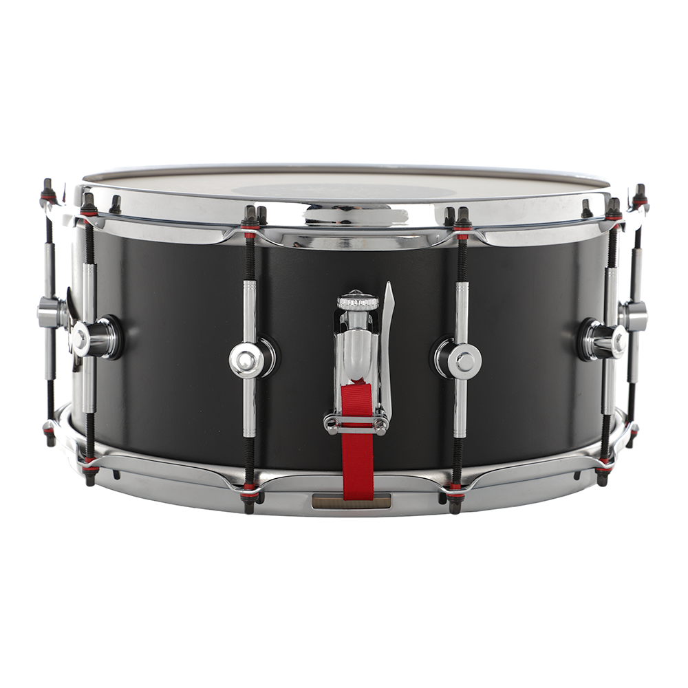 Hendrix Drums 14x6.5" Player's Stave Series Snare Drum - Satin Black
