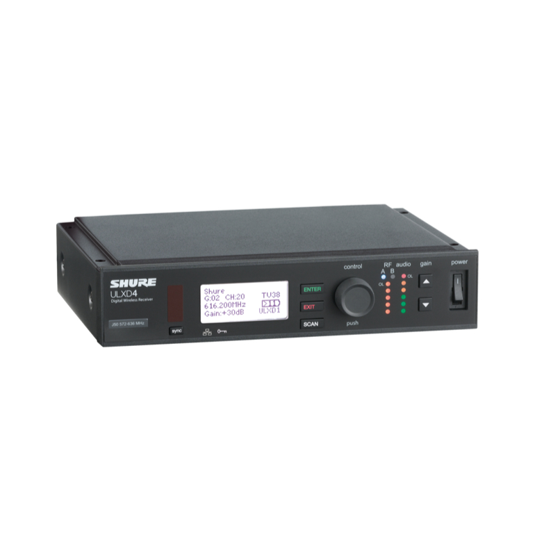 Shure ULXD4 ULX-D Series Digital Wireless Receiver - H50 Band - New
