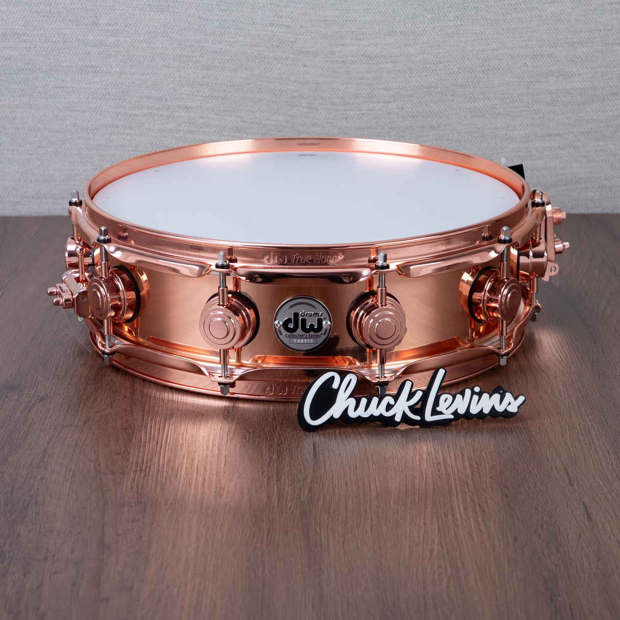 DW 4 x 14-Inch Collector's Copper Snare Drum - Copper Hardware
