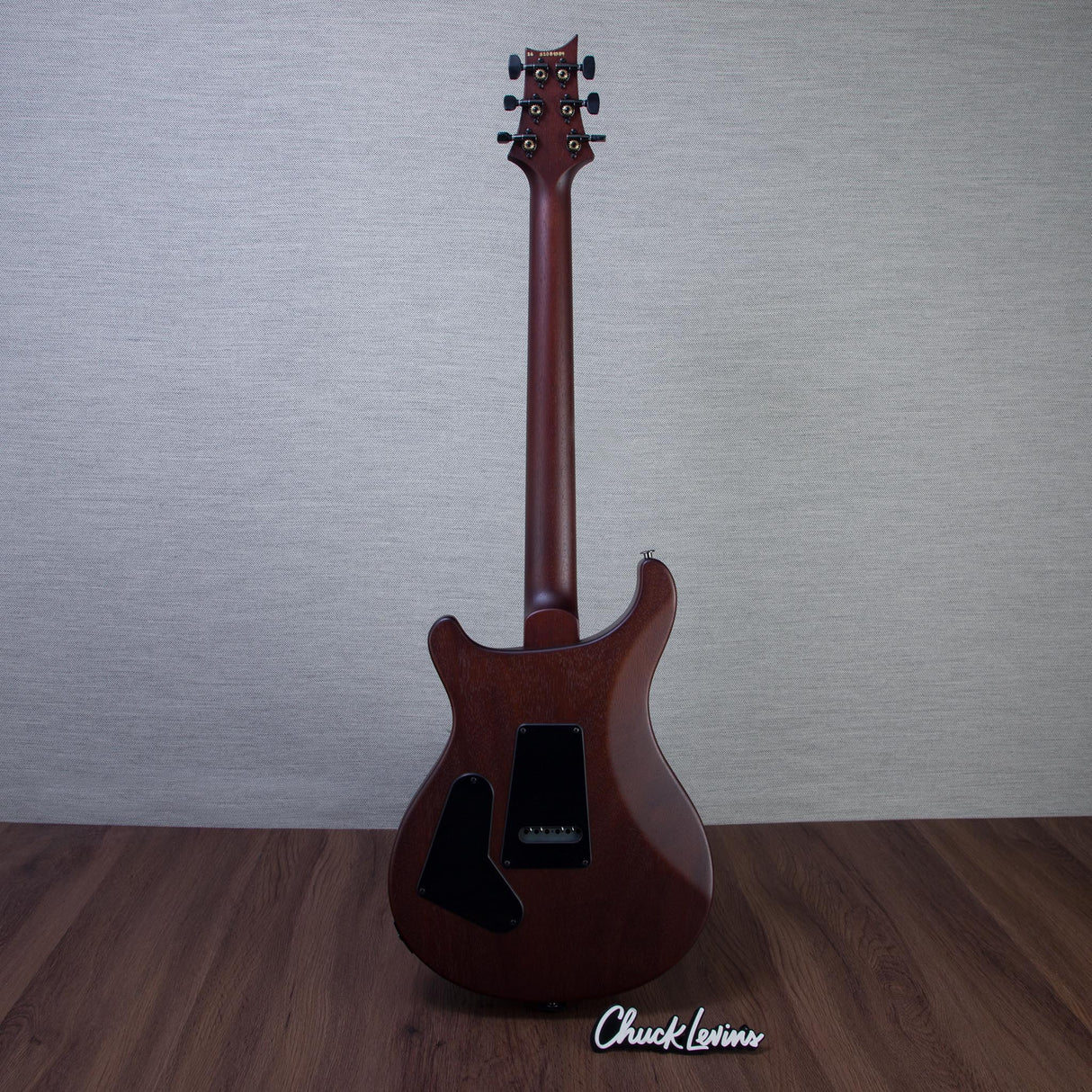 PRS S2 Custom 24 Poplar Burl Electric Guitar - Black Gold Burst - #26S2089384