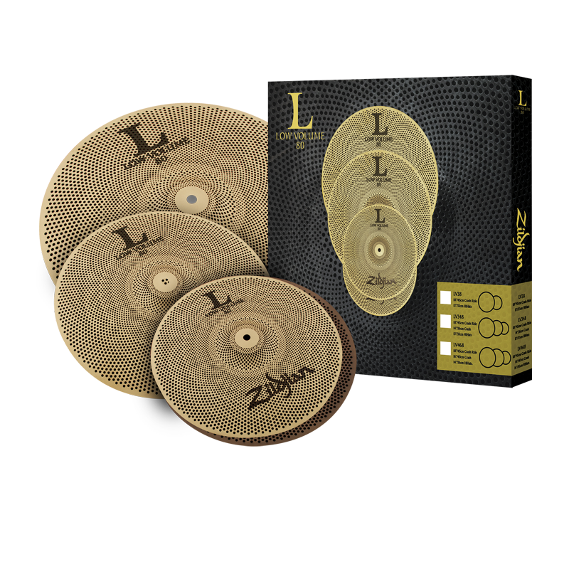 Zildjian L80 Low Volume 13"/14"/18" Cymbal Box Set