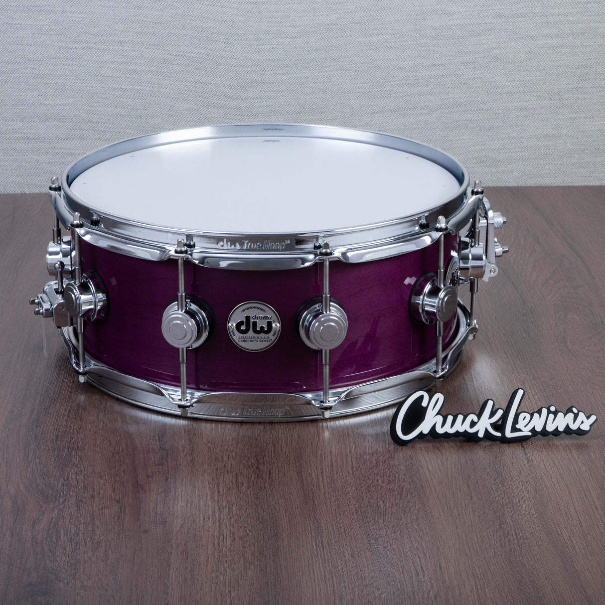 DW 5.5 x 14-Inch Collector's Oak Snare Drum - Ultraviolet Purple