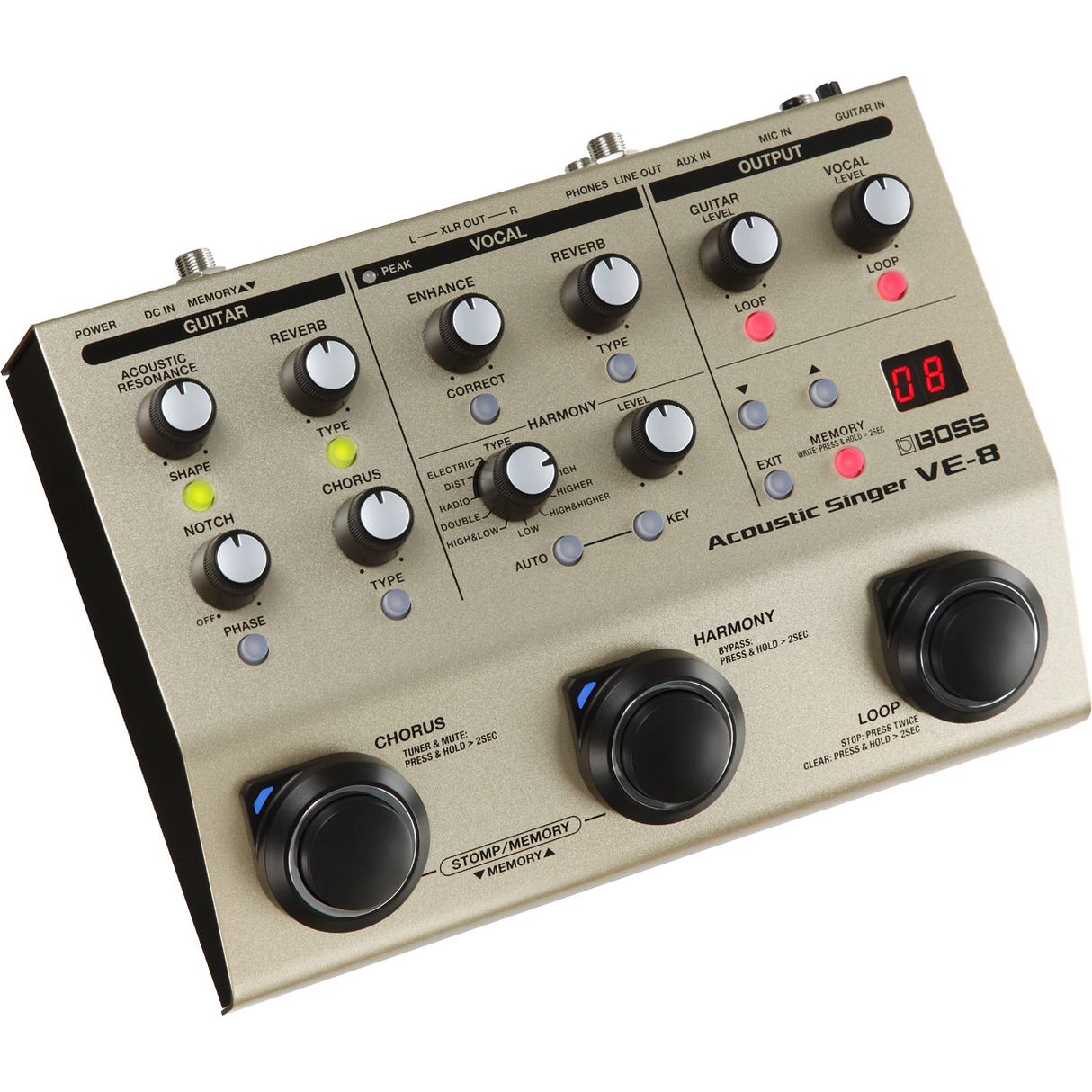 Boss VE-8 Acoustic Singer Pedal