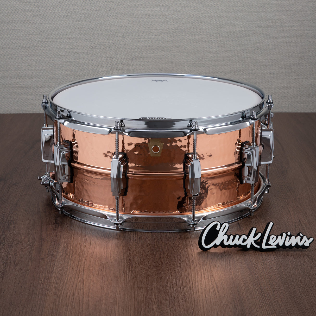 Ludwig Copper Phonic 6.5x14-Inch Snare - Hammered Shell, Imperial Lugs