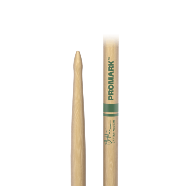 Promark Carter McLean Signature Hickory Drumstick, Wood Tip