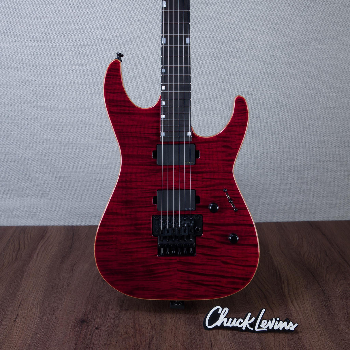 ESP USA M-II DX Electric Guitar - See-Thru Black Cherry - #US26098