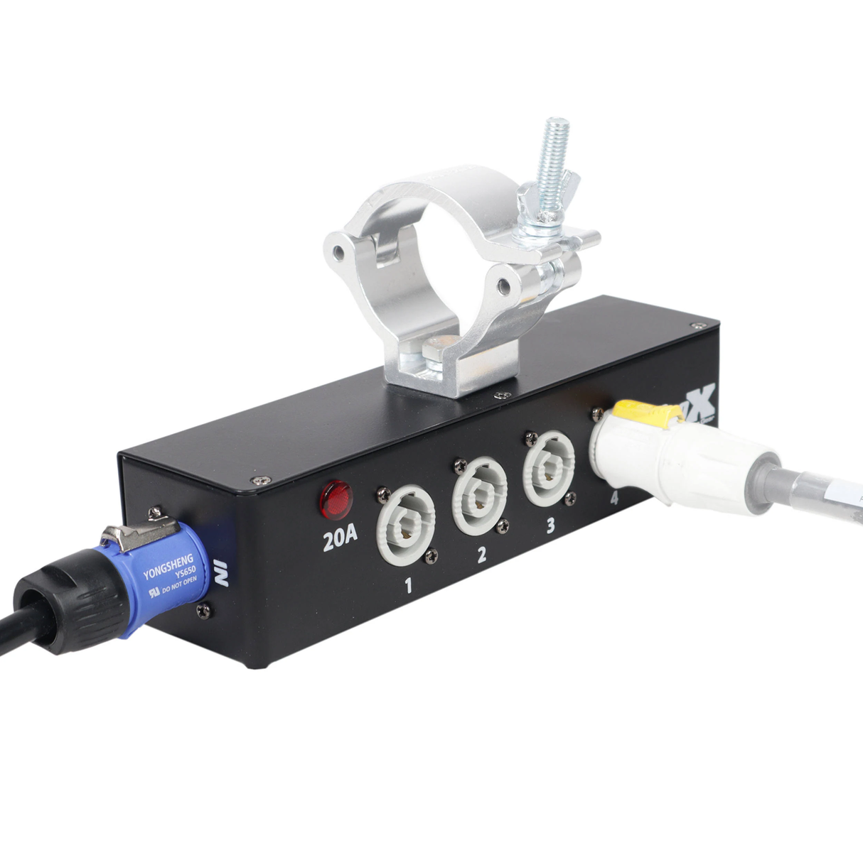 ProX X-PWC X4 BOX Power Center Four-Way Spitter For Indoor Power Connector