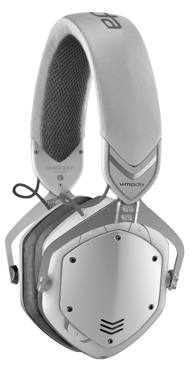 V-MODA Crossfade 2 Wireless BT Over-Ear Headphones - White