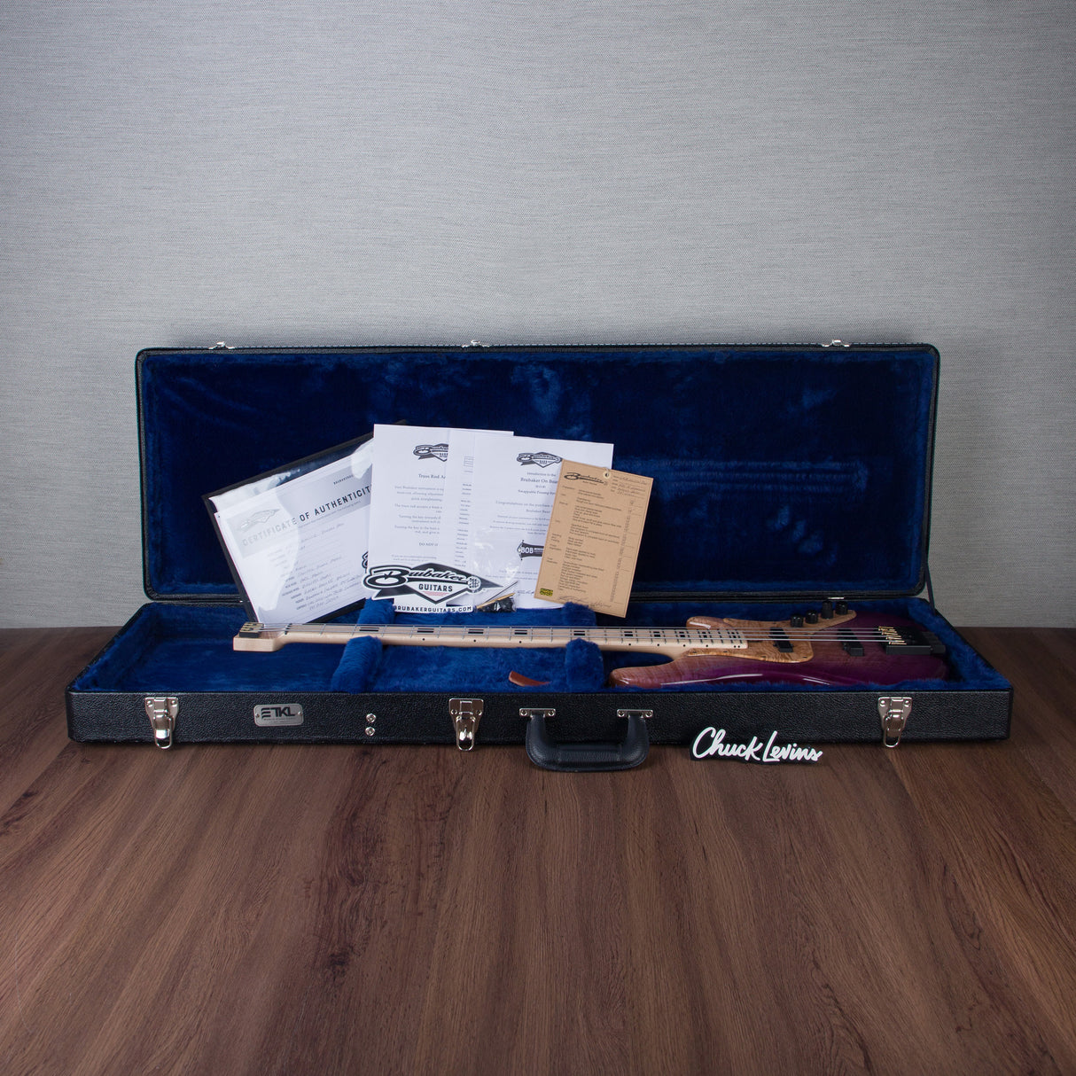 Brubaker Custom Shop NBS-4 Headless Electric Bass Guitar - Purple Haze - #033-24