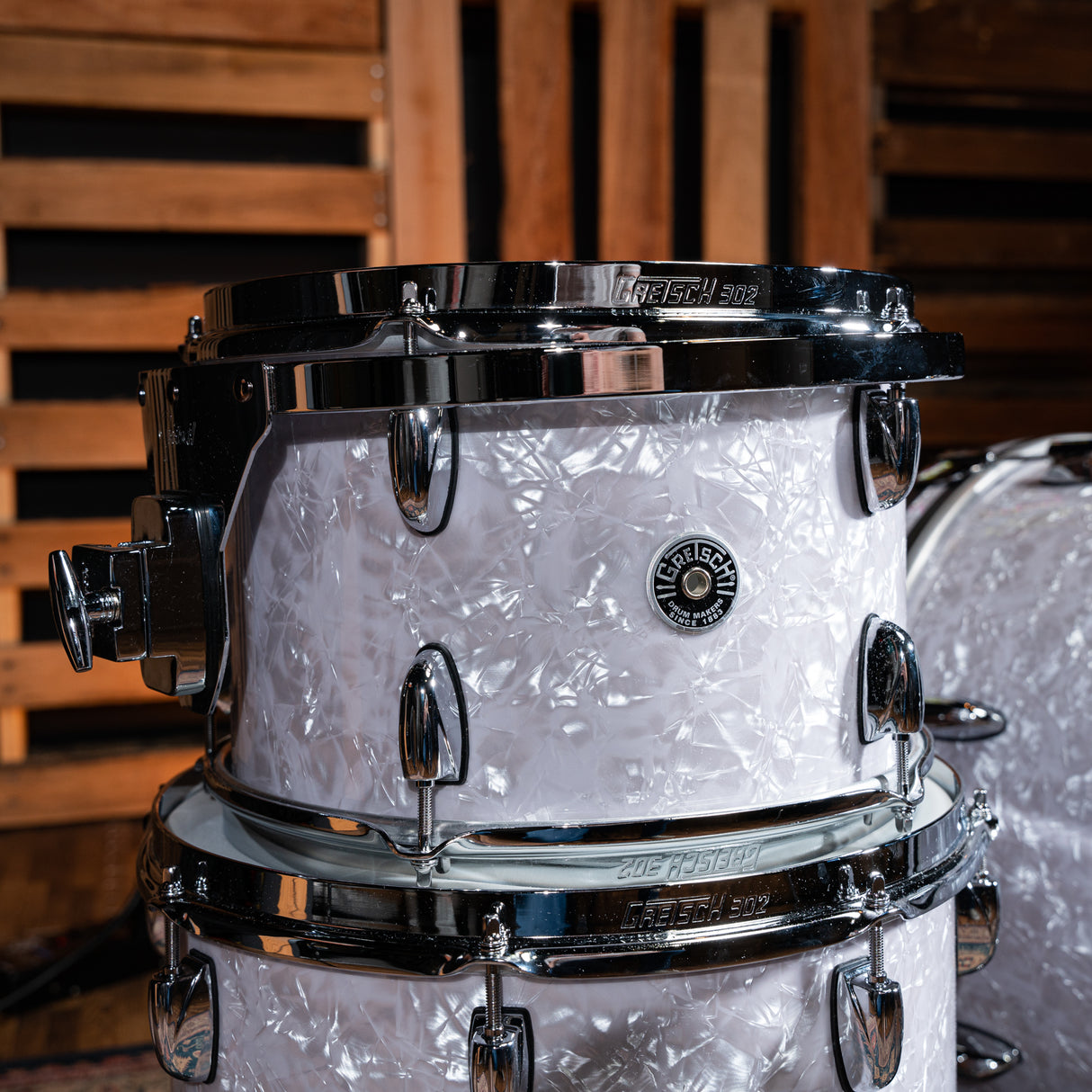 Gretsch Brooklyn 3-Piece Shell Pack - White Marine Pearl Finish