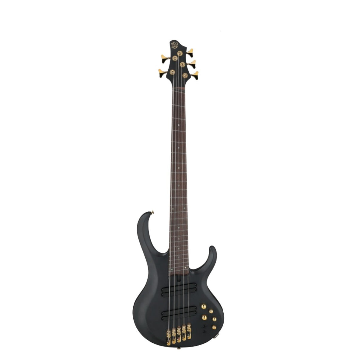 Ibanez BTB605LM 5-String Multi Scale Electric Bass Guitar - Black Flat