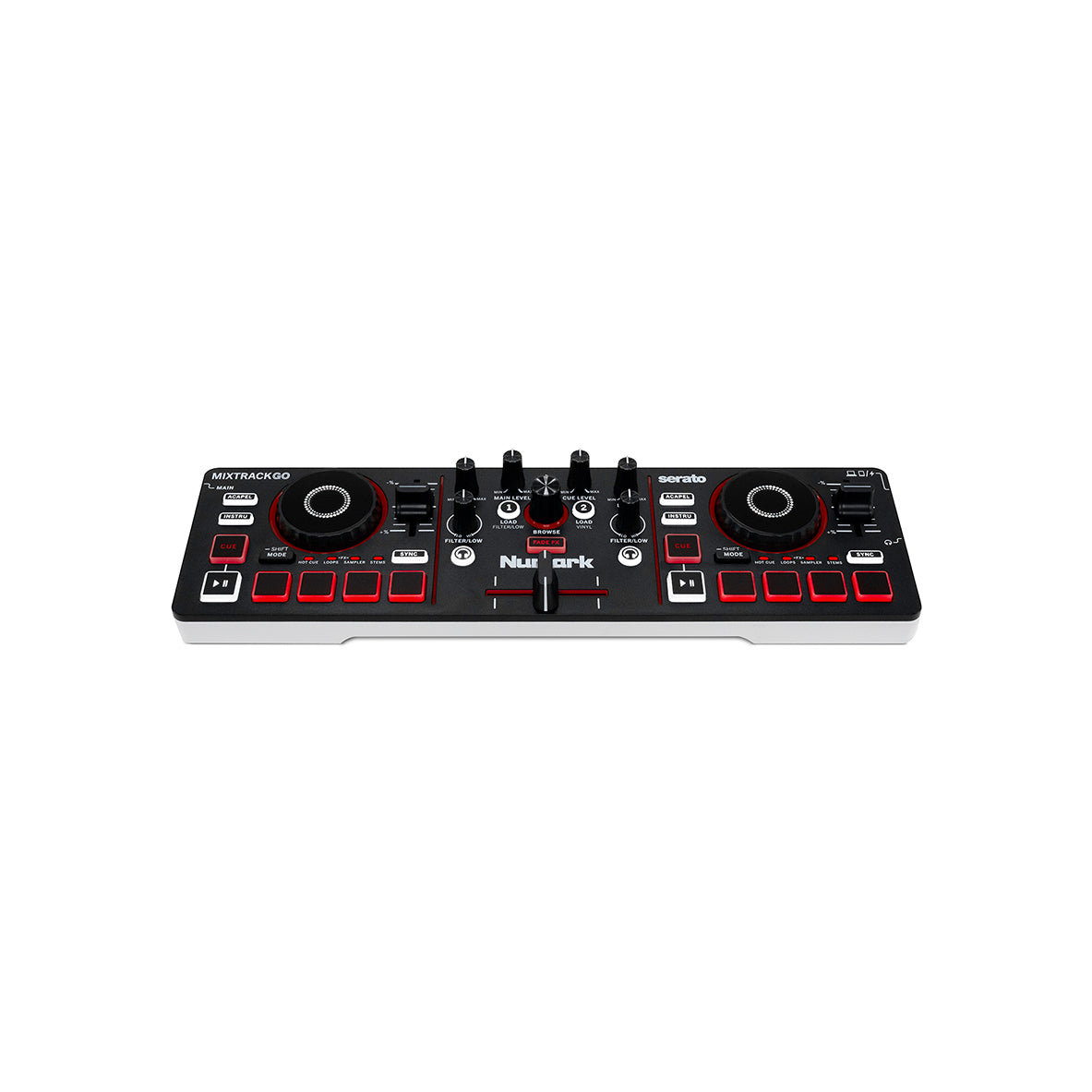 Numark MixTrack Go Ultra-Portable 2-Deck DJ Controller