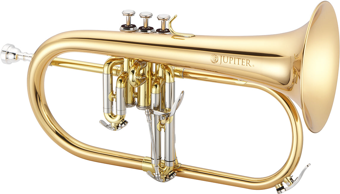 Jupiter JFH1100R 6" Rose Brass Bell Brass Body Bb Flugelhorn W/ Case